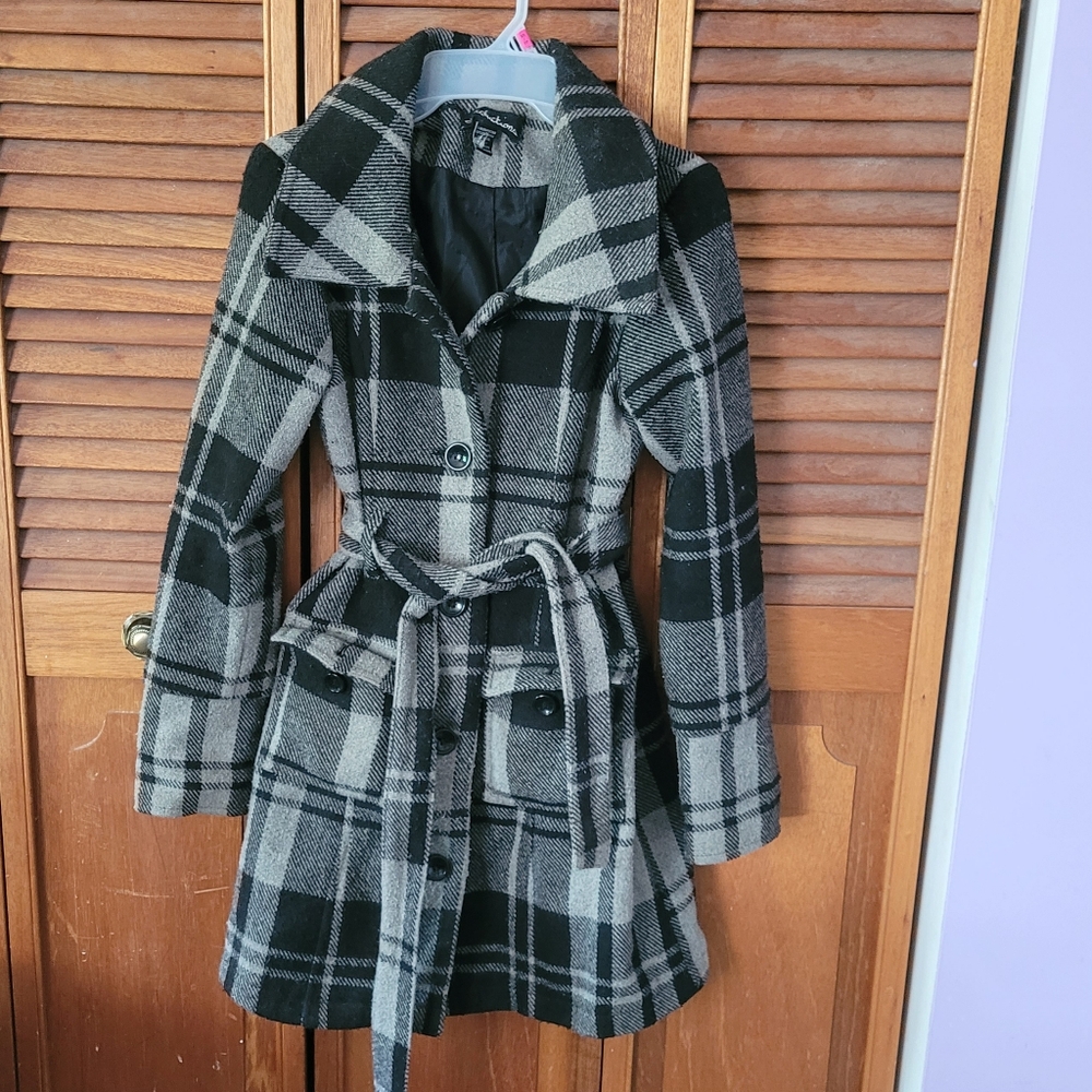 Seductions long wool jacket